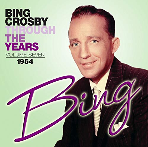Bing Crosby album cover, portrait of Crosby in a suit, text “1954”.