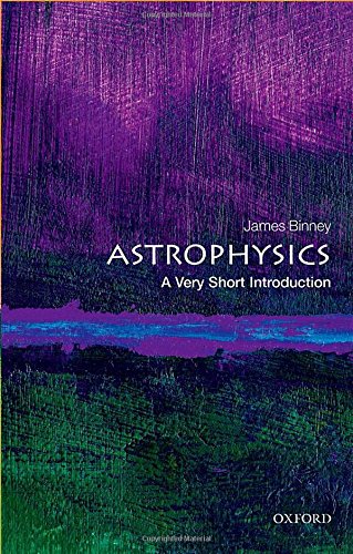 Book cover of Astrophysics: A Very Short Introduction with abstract purple and green background.