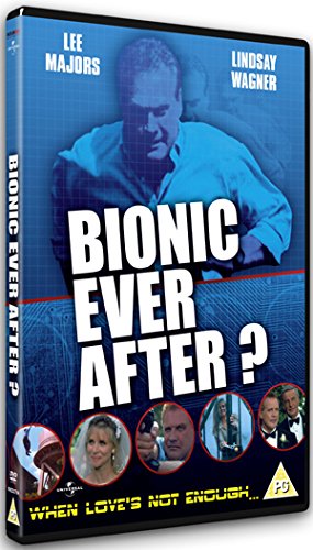 DVD cover for Bionic Ever After featuring Lee Majors and Lindsay Wagner.