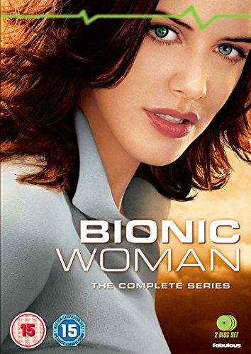 DVD cover for Bionic Woman The Complete Series featuring a close-up of a woman.