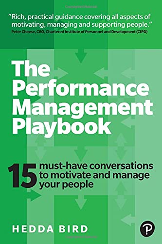 Green book cover with white text: "The Performance Management Playbook" by Hedda Bird.