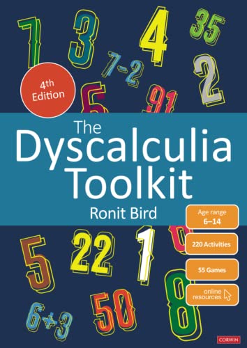 Book cover with colorful numbers and the title "The Dyscalculia Toolkit".