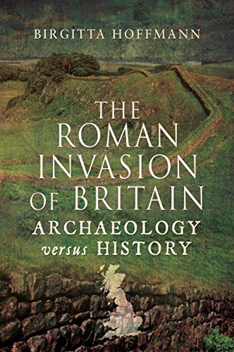 Book cover: "The Roman Invasion of Britain" with a landscape background.