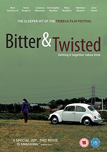 DVD cover for "Bitter & Twisted" featuring a woman and vintage car.