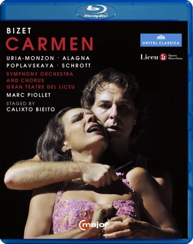 Blu-ray case with a man holding a knife to a woman's throat.