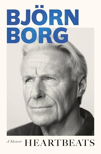 Book cover: Björn Borg memoir with a black and white portrait.