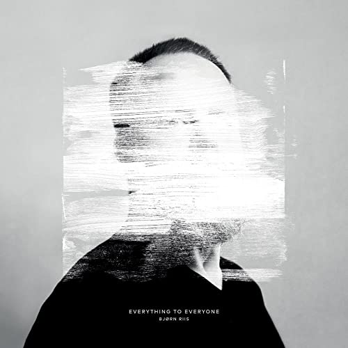 Black and white album cover featuring a distorted portrait of a man.