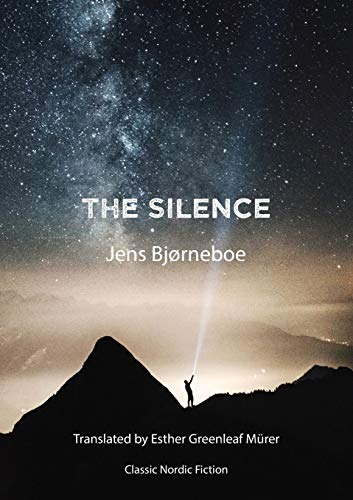Book cover: starry sky above a silhouetted mountain and figure with a light.