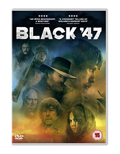 Black '47" DVD cover featuring dramatic portraits of characters in a historical setting.