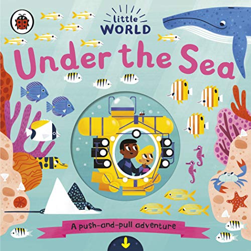Brightly colored children’s book cover featuring an underwater scene with a submarine.