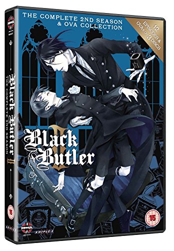 Black Butler Complete Series 2 DVD cover featuring two characters in action.