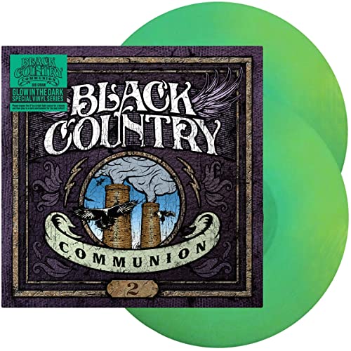 Black Country Communion album cover with two glow-in-the-dark green vinyl records.