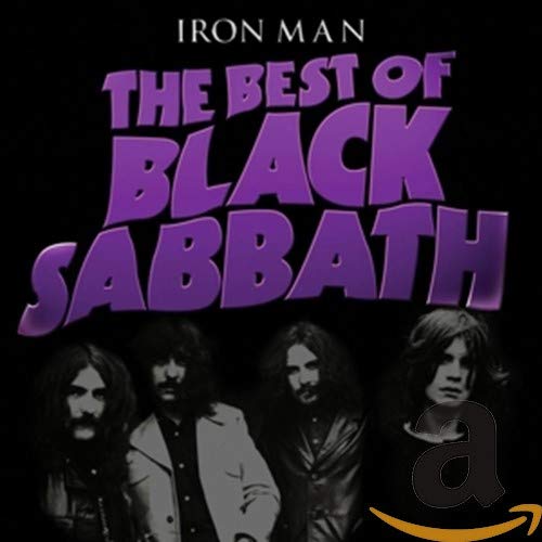 Black Sabbath “Iron Man: The Best Of” CD cover with band photo.