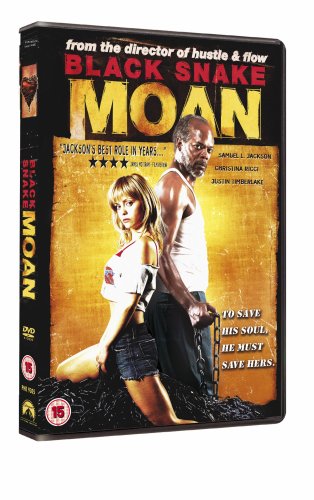 DVD cover for "Black Snake Moan" featuring Samuel L. Jackson and Christina Ricci.