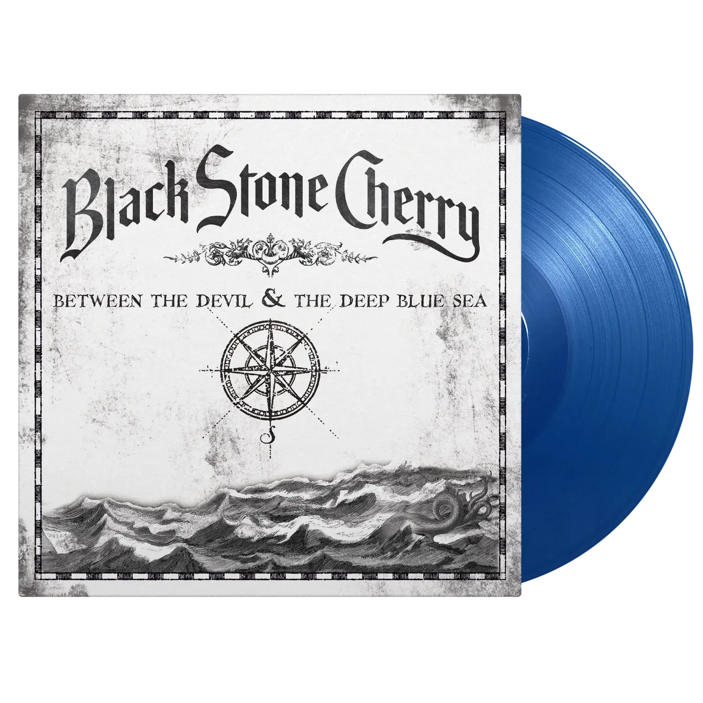 Black Stone Cherry vinyl record with nautical imagery and a blue disc.