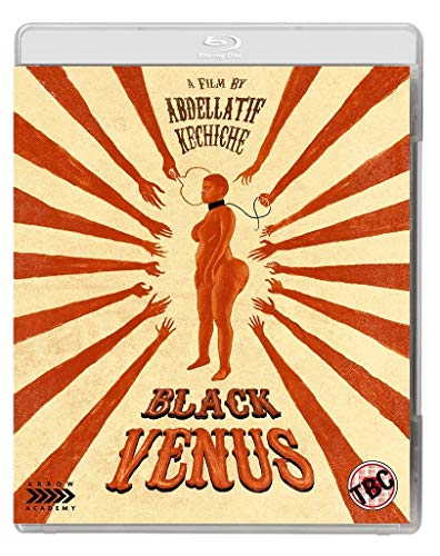 Blu-ray cover for “Black Venus” featuring a silhouette surrounded by hands.