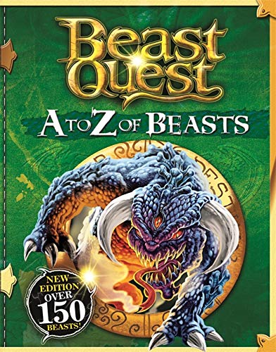 Book cover featuring a blue, horned beast with large claws.