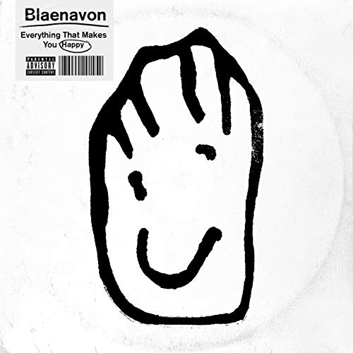 Album cover with a simple, black hand-drawn smiley face on a white background.