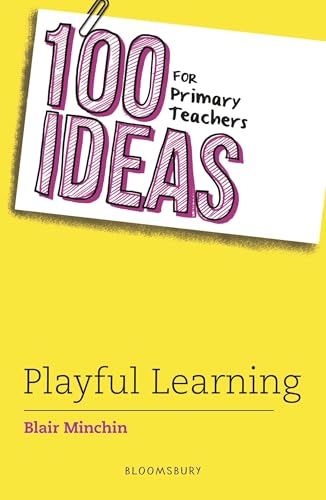 Book cover: "100 Ideas for Primary Teachers" with playful text.