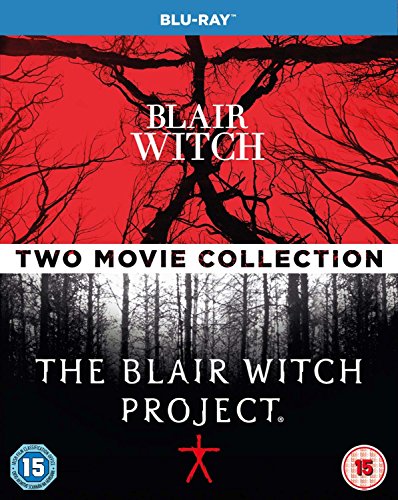 Blair Witch" double Blu-ray cover with tangled branches against a red background.
