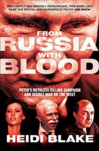 Book cover featuring a close-up of Vladimir Putin with three people below him.