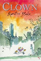 Book cover: "Clown" by Quentin Blake, featuring a cityscape and clown illustration.