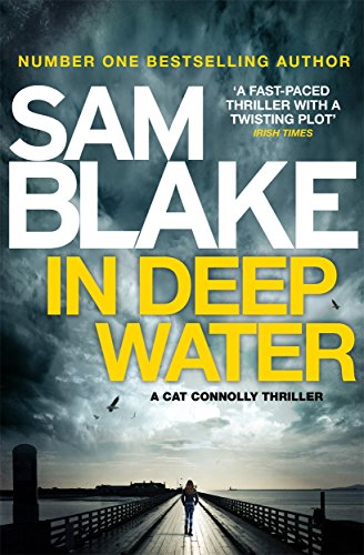 Book cover: stormy seascape with a lone figure on a pier.