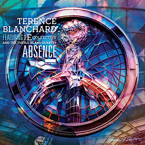 CD cover for Terence Blanchard's "Absence" featuring a fractured figure.