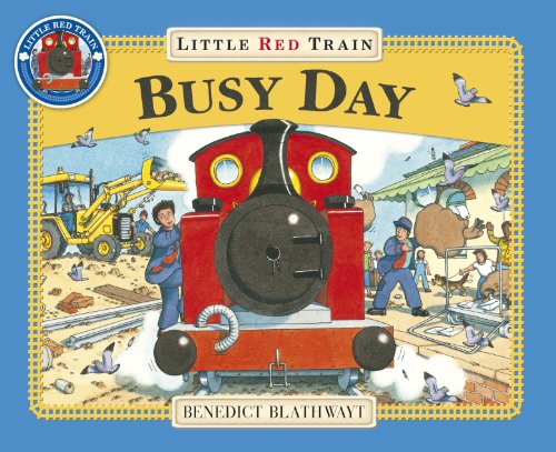 The Little Red Train: Busy Day book cover features a red steam engine train.