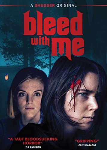 DVD cover for horror film "Bleed With Me," featuring two women.