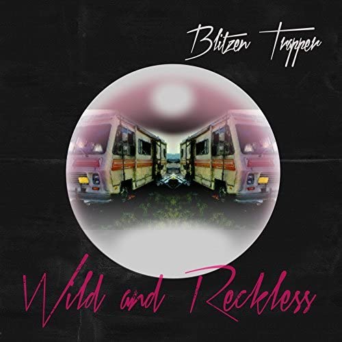 Album cover for Blitzen Trapper’s “Wild and Reckless” featuring two buses.