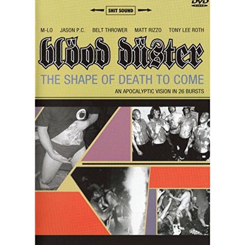 DVD cover for “Blood Duster” featuring distressed imagery and bold text.