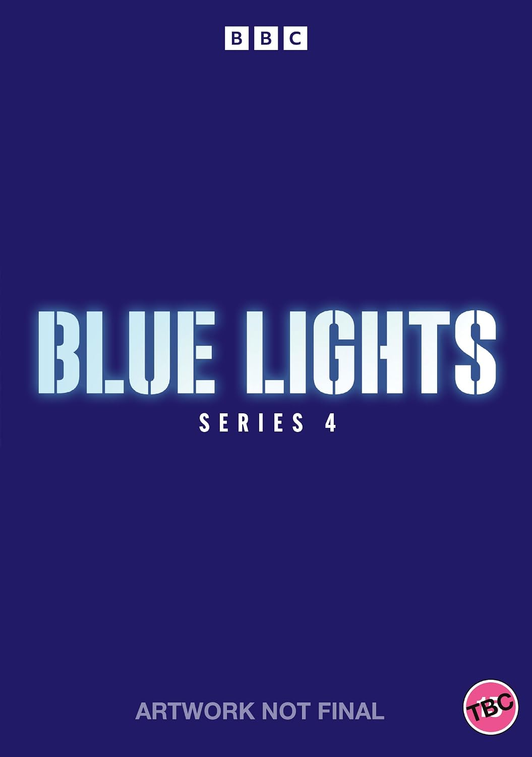 Blue Lights" Series 4 DVD cover with bold white text on dark blue.
