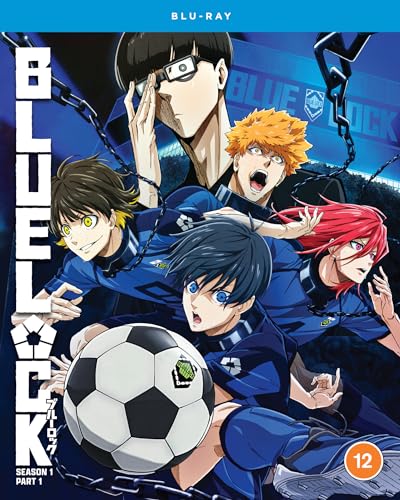 Blue Lock Part 1 Blu-ray cover featuring anime soccer players and a ball.