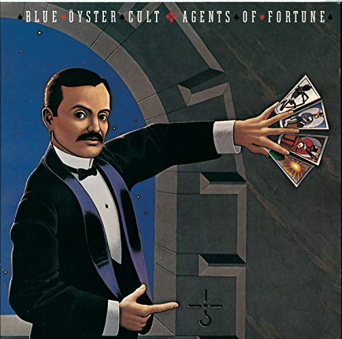 Album cover for Blue Ćyster Cultās āAgents of Fortuneā featuring a magician.