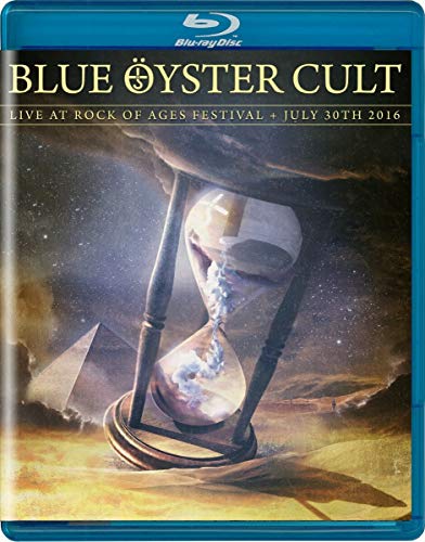 Blue Oyster Cult Blu-ray cover featuring an hourglass and starry sky.