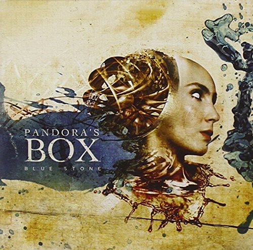 CD cover: woman’s face emerging from abstract blue and brown paint.