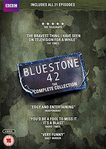 DVD cover for "Bluestone 42" featuring a distressed sign and text.