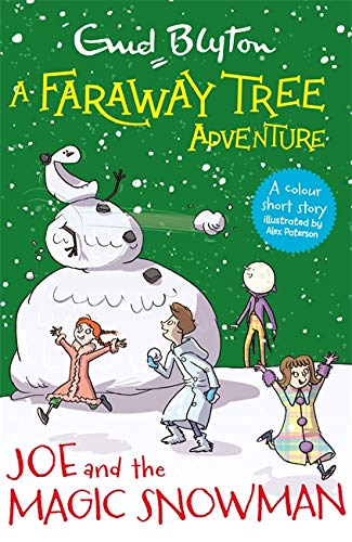 Book cover: children with a large snowman in a snowy landscape.