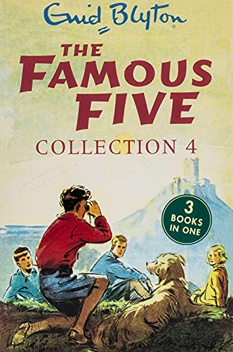 Book cover for The Famous Five Collection 4 featuring four children and a dog.