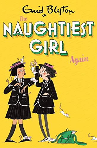 Book cover with illustration of two schoolgirls and small mice.