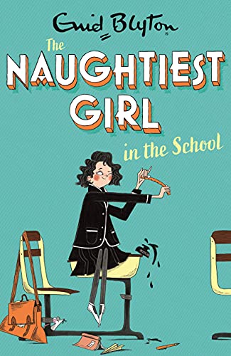 Book cover: girl sitting on a desk, school uniform, illustrated style.