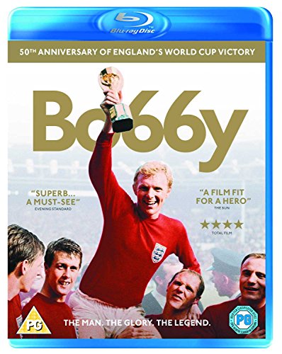 "Blu-ray case with image of man holding trophy, surrounded by teammates."