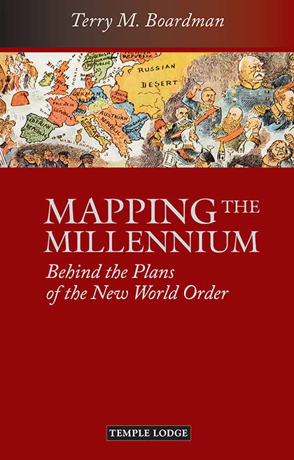 Book cover: "Mapping the Millennium" with a map and figures illustration.