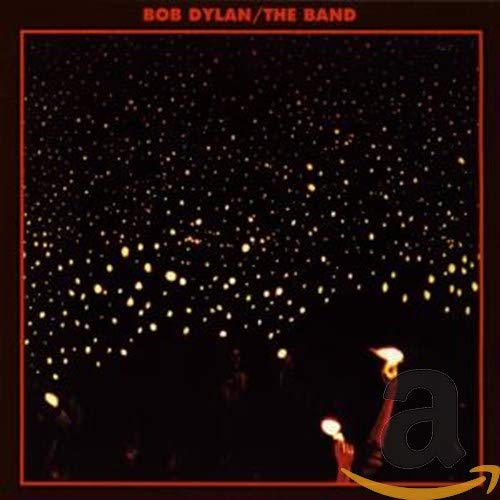 Bob Dylan and The Band album cover with a starry night scene.