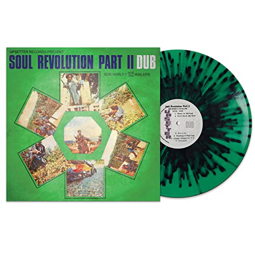 Green vinyl record and matching album cover for Soul Revolution Part II Dub.