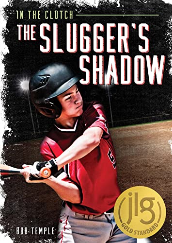 Book cover: young baseball player swinging a bat, focused expression.