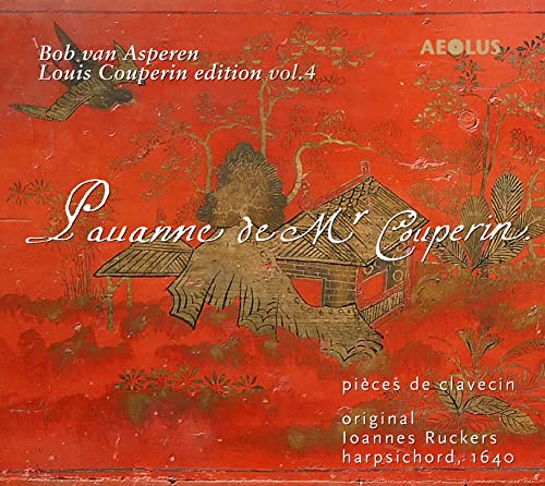 Red CD cover with ornate gold illustration of a building and birds.