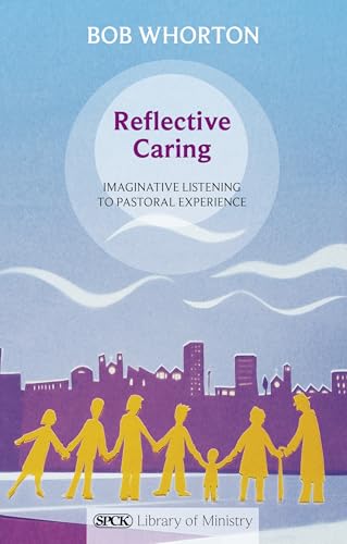 Book cover: "Reflective Caring" with silhouettes of people and a city.