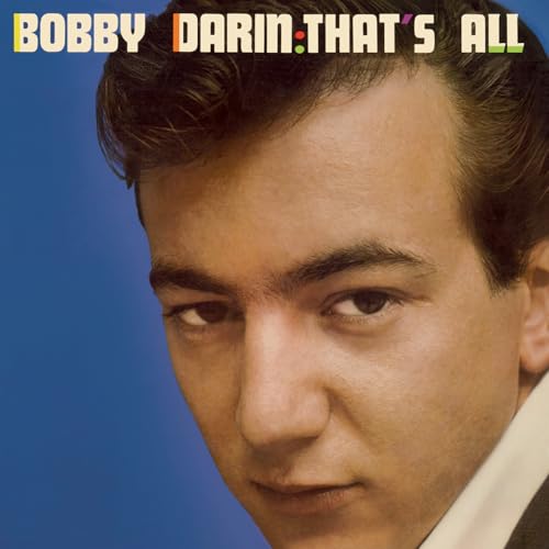 Bobby Darin album cover featuring a portrait against a blue background.
